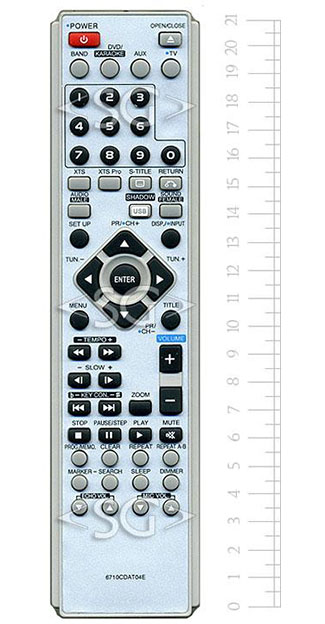 Пульт дистанционного управления для LG 6710CDAT04E home theater